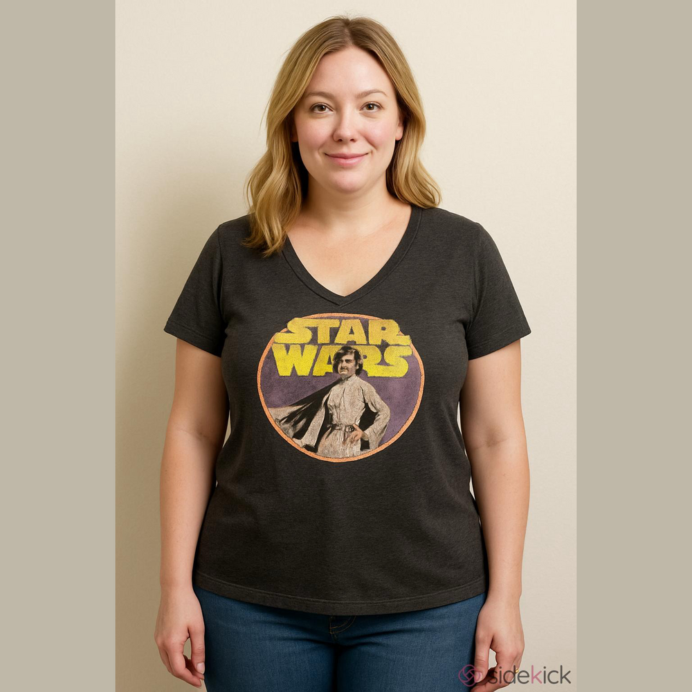 Star Wars Princess Leia Tee Grey & Yellow 1X